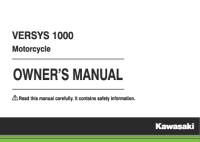 Kawasaki Versys 1000 Mk2 - Owners Manual EN 2014